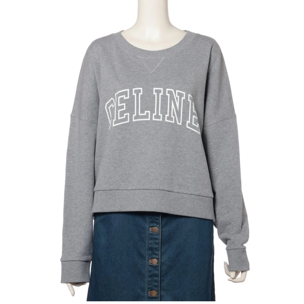 Celine New Loose Sweatshirt in Cotton Fleece Size L